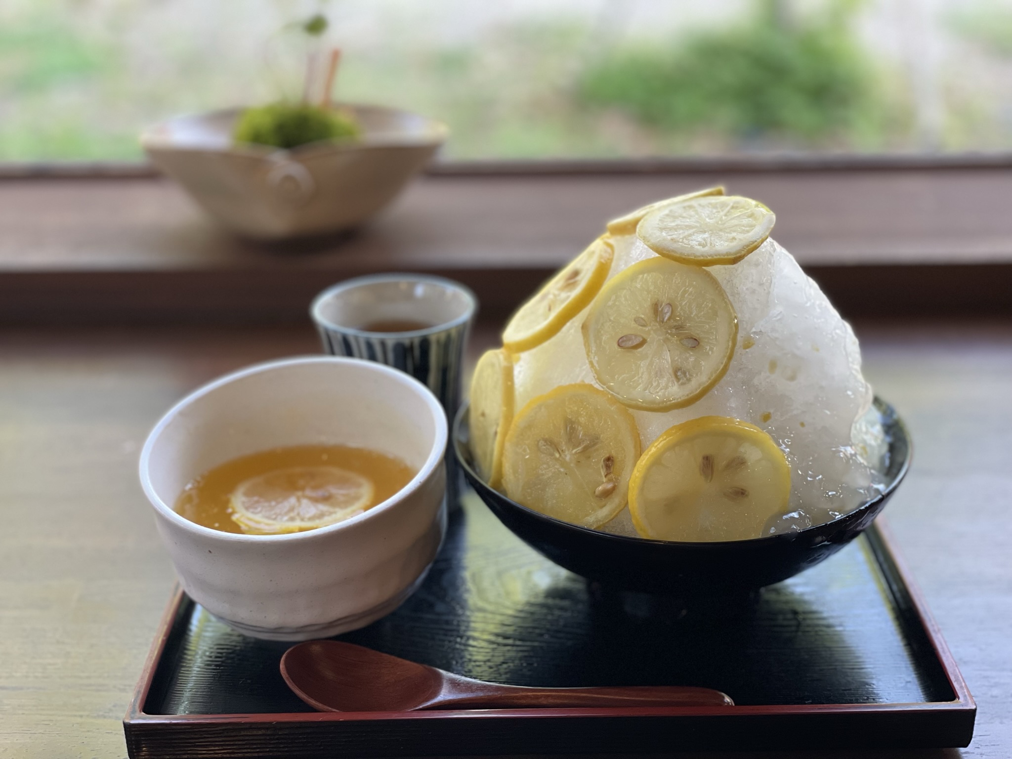 🍋檸檬氷🍋　レモン蕨餅添え（夏季限定）