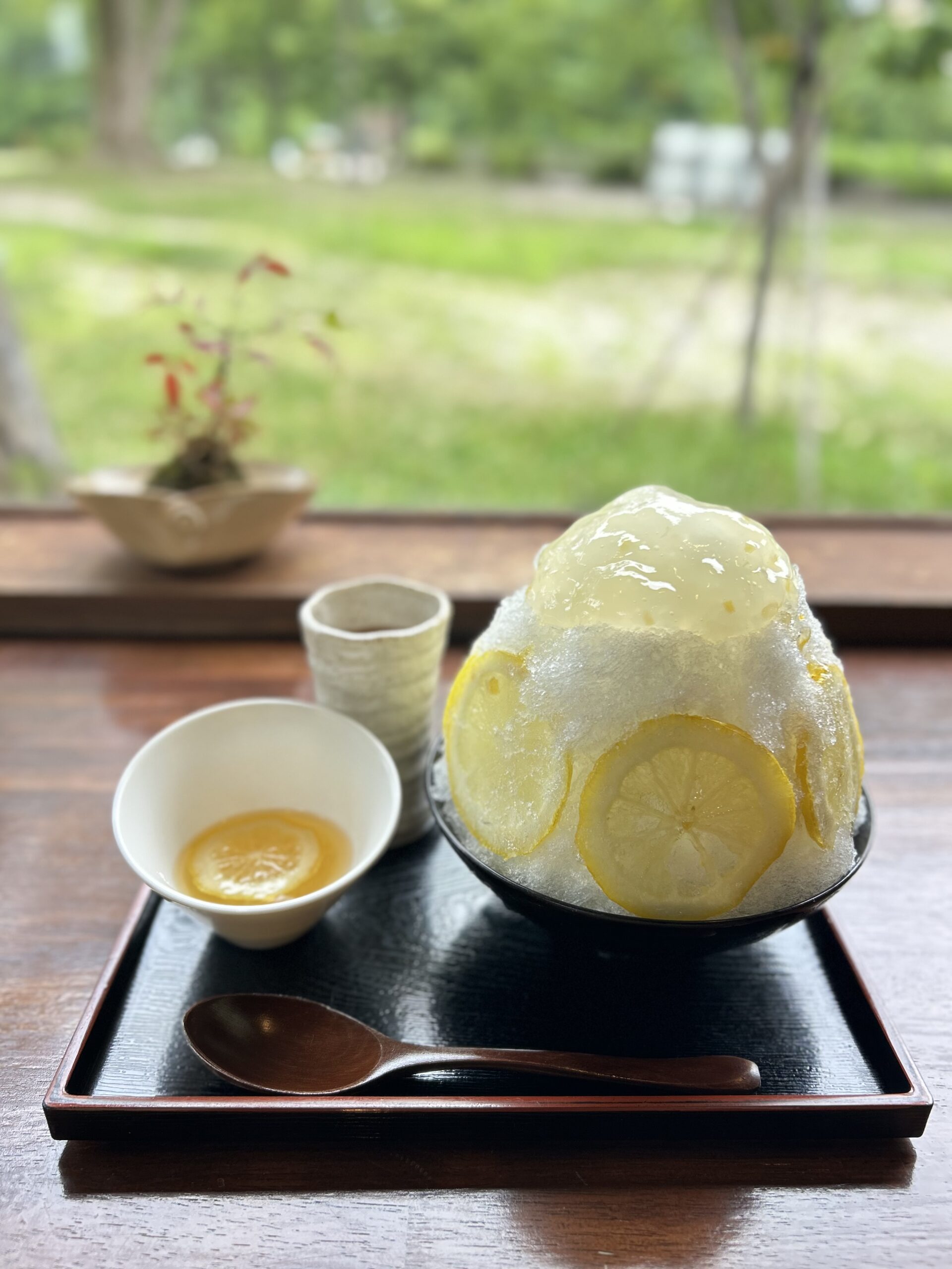 🍋檸檬氷🍋　レモン蕨餅添え（夏季限定）
